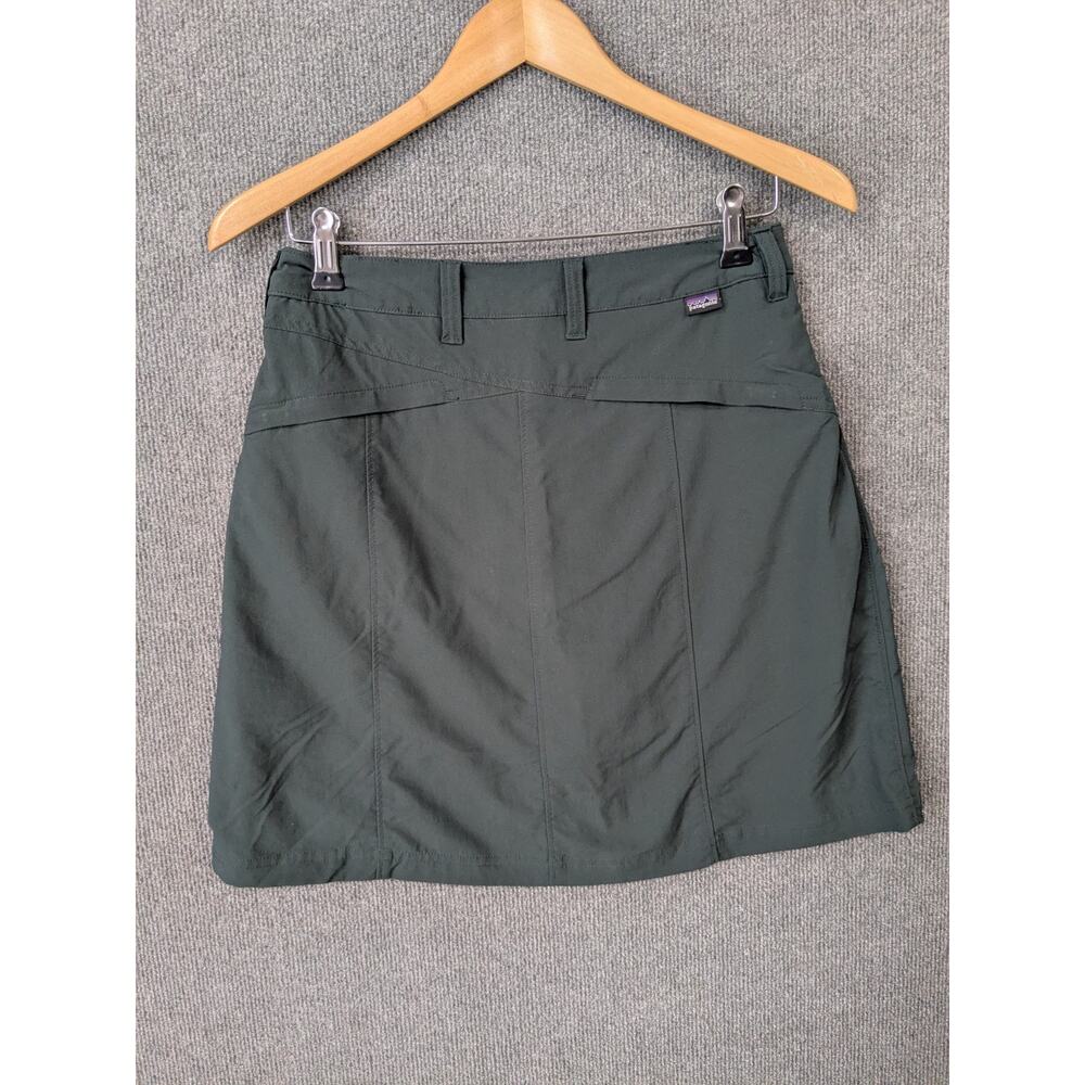 Patagonia Inter-Continental Hideaway Hiking Skort Skirt Womens 6 Charcoal - Picture 8 of 15